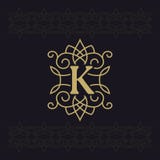 大写字母K 美好的组合图案 典雅的商标 书法设计 豪华象征 葡萄酒装饰品 简单的图表样式 库存例证 大写字母K 美好的组合图案 典雅的商标 书法设计 豪华象征 葡萄酒装饰品 简单的图表样式 库存例证